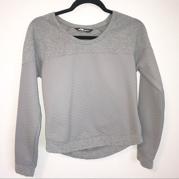 The North Face Tops - NORTH FACE women’s quilted crew neck sweatshirt